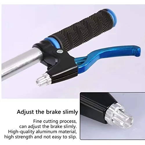 1 Pair Bicycle Brake Lever, V-Brake Handlebar Aluminium Alloy Bike Brake Handle Universal 2.2cm for Most Bicycle, Road Bike, Mountain Bike (Blue)