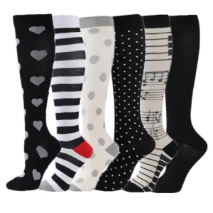 6Pairs/Pack Compression Edema Diabetes Varicose Veins Running Socks BLXCK NORWAY™