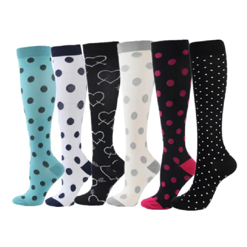 6Pairs/Pack Compression Edema Diabetes Varicose Veins Running Socks BLXCK NORWAY™