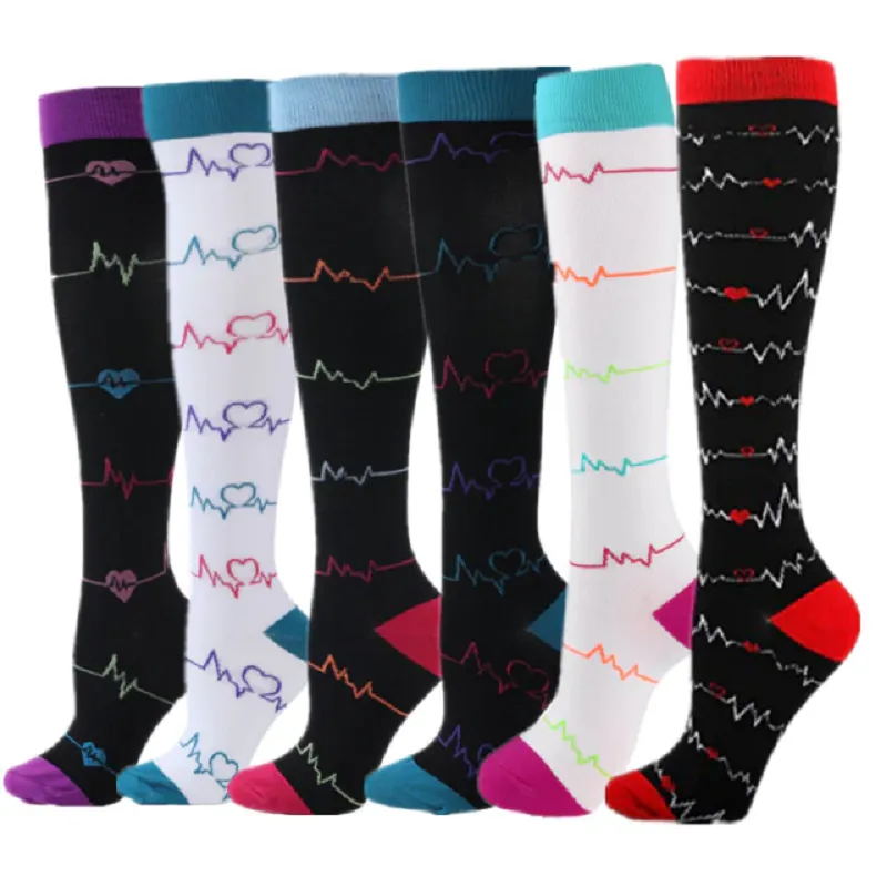 6Pairs/Pack Compression Edema Diabetes Varicose Veins Running Socks BLXCK NORWAY™