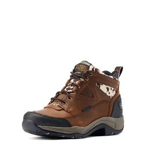 Ariat Women's Terrain H2O Distressed Brown/Speckled Cow Print