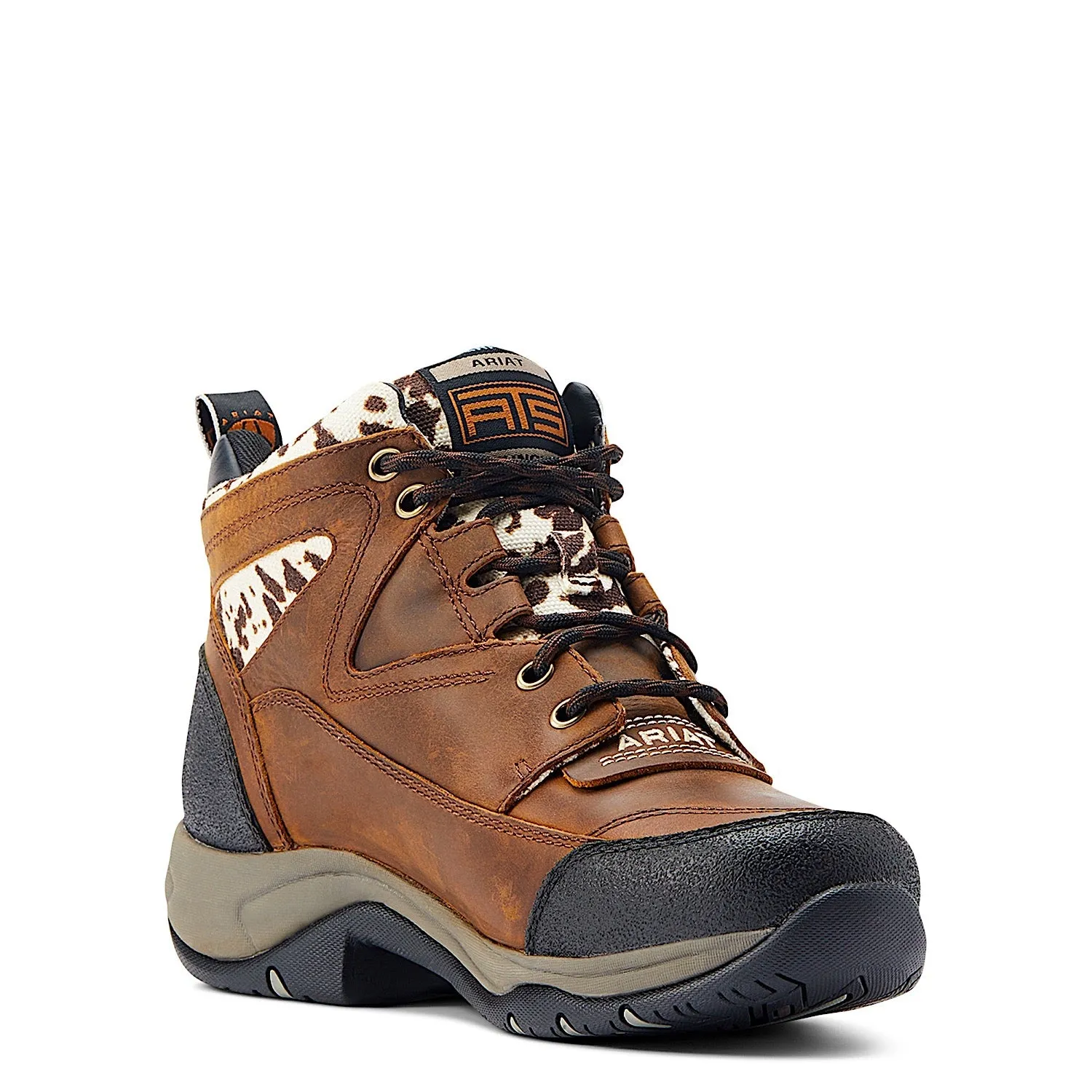 Ariat Women's Terrain H2O Distressed Brown/Speckled Cow Print