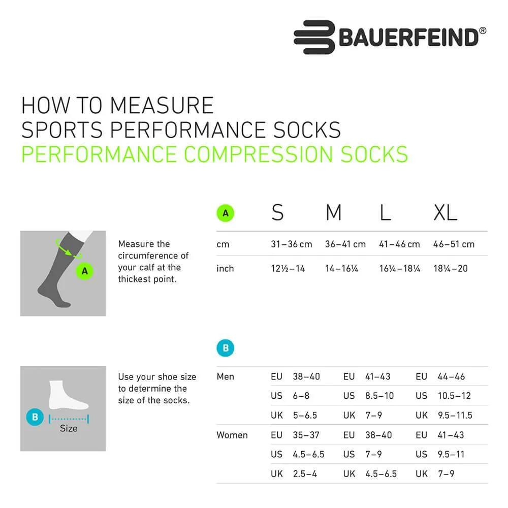 Bauerfeind Women's Run Performance Compression Socks - Full