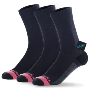 BRISIRA Bamboo Viscose Women Compression Running Socks Cushioned Anti Blister Moisture Wicking Crew Athletic Socks