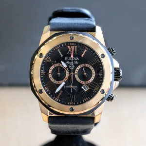 BULOVA Marine Star Chronograph 100m Date Indicator Ref. 98B104 Box & Papers!