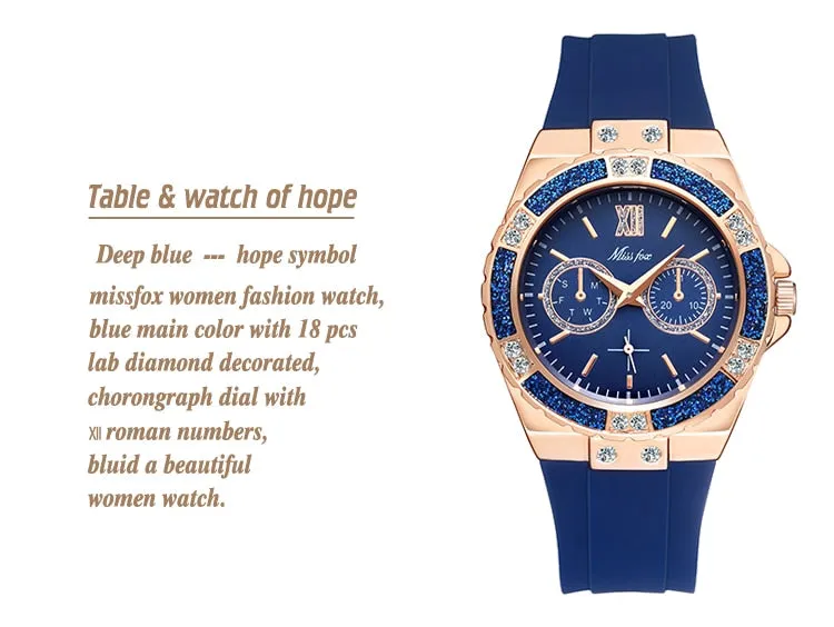 Chronograph  Sport Analog watch for Woman