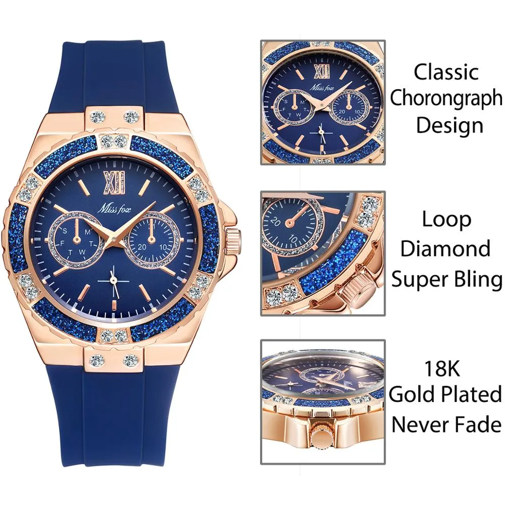 Chronograph  Sport Analog watch for Woman
