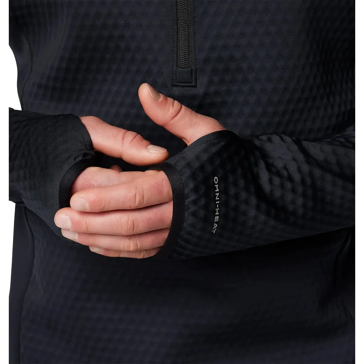 Crystal Leaf™ Omni-Heat™ Helix Half Zip - Black