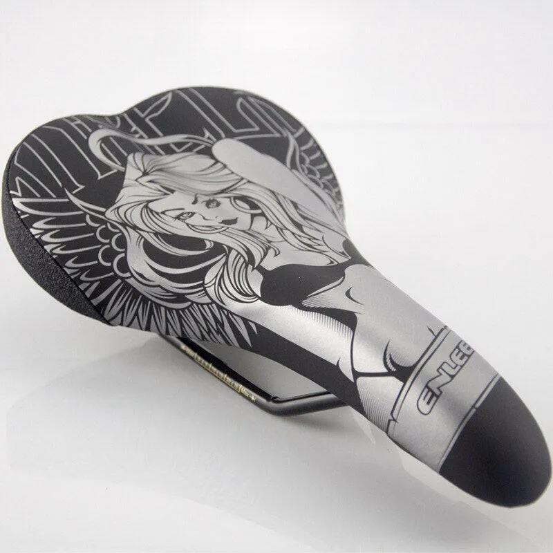 ENLEE Bicycle Saddle Mountain MTB Road Bike Cushion Shock Absorber Saddle Wide Comfortable Surface Big Seat Lightweight