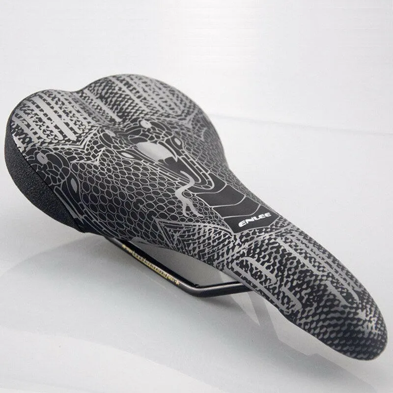 ENLEE Bicycle Saddle Mountain MTB Road Bike Cushion Shock Absorber Saddle Wide Comfortable Surface Big Seat Lightweight