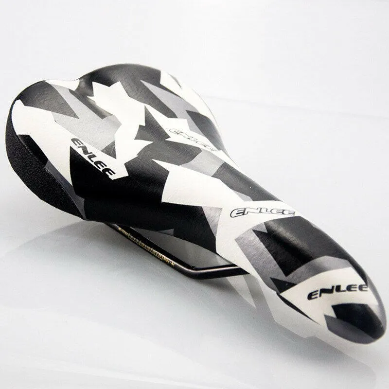 ENLEE Bicycle Saddle Mountain MTB Road Bike Cushion Shock Absorber Saddle Wide Comfortable Surface Big Seat Lightweight