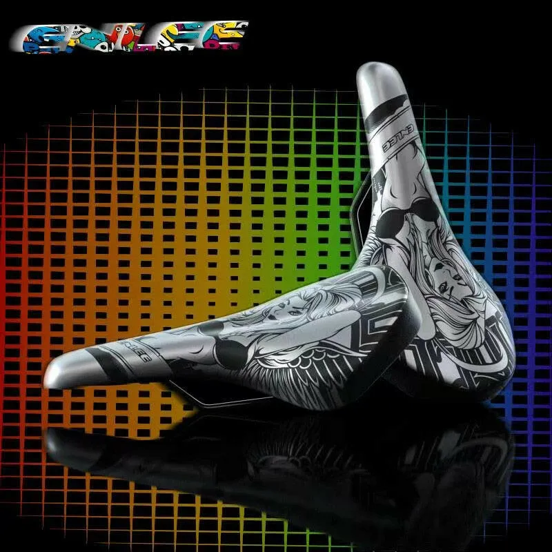 ENLEE Bicycle Saddle Mountain MTB Road Bike Cushion Shock Absorber Saddle Wide Comfortable Surface Big Seat Lightweight