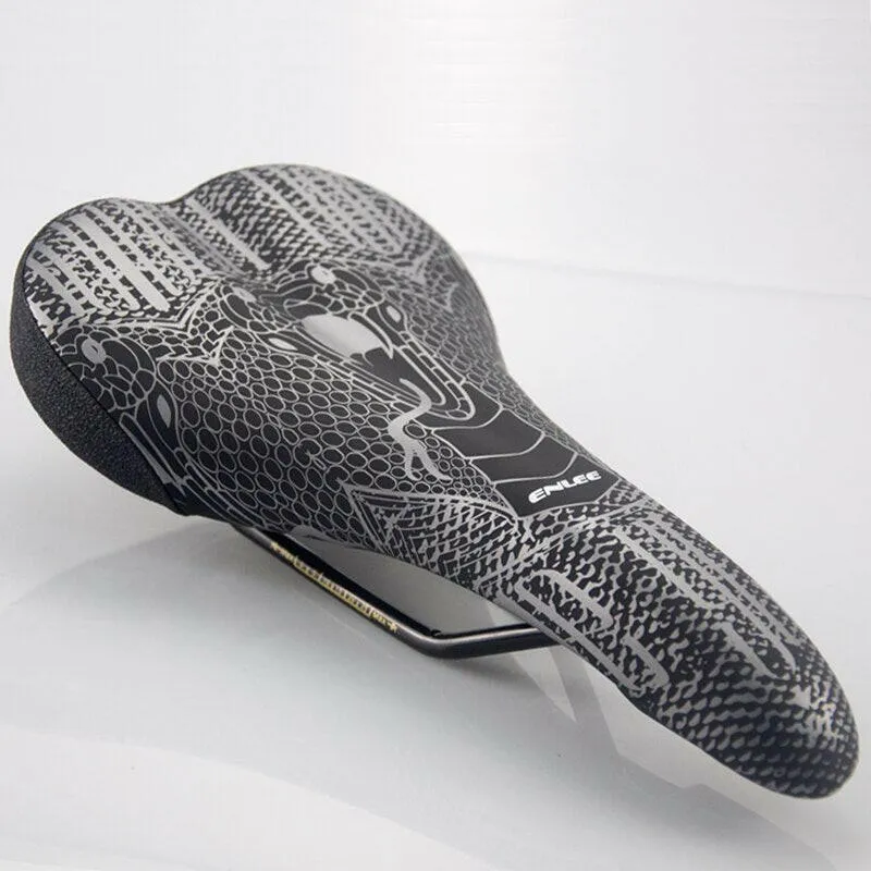 ENLEE Bicycle Saddle Mountain MTB Road Bike Cushion Shock Absorber Saddle Wide Comfortable Surface Big Seat Lightweight