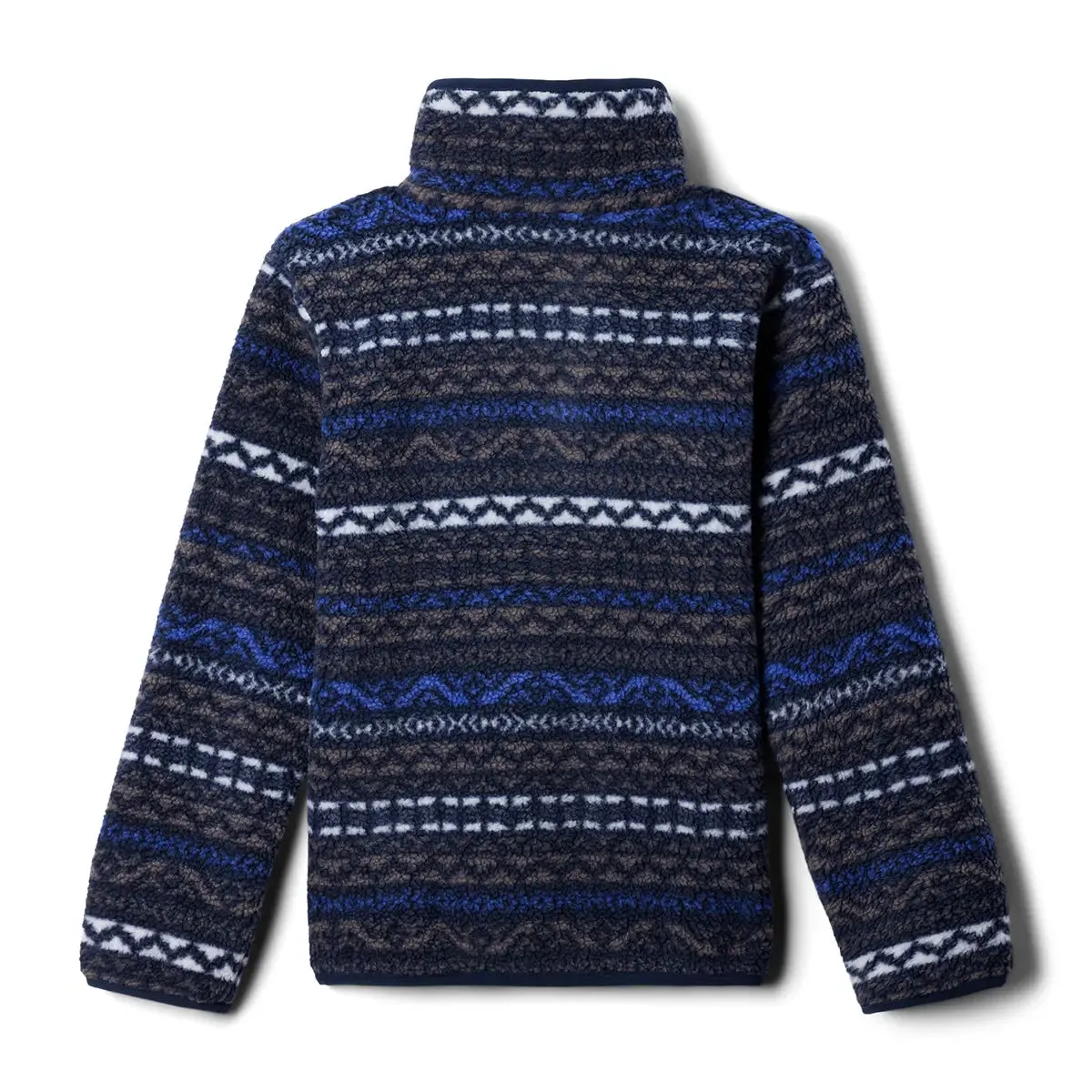 Kids Helvetia™ II Printed Half Snap Fleece - Blue/Grey