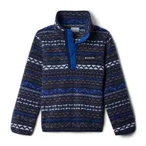 Kids Helvetia™ II Printed Half Snap Fleece - Blue/Grey
