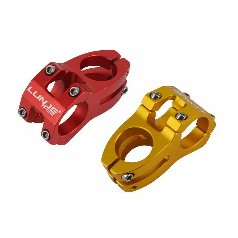 LUNJE MTB Stem 31.8x45mm High-strength Short Handlebar Stem Aluminum Alloy Bicycle Bridge Racing Downhill Bike / Road Bike Stem