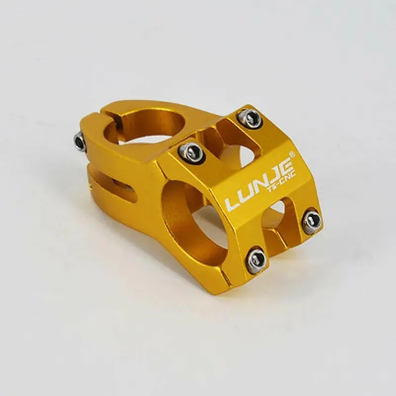 LUNJE MTB Stem 31.8x45mm High-strength Short Handlebar Stem Aluminum Alloy Bicycle Bridge Racing Downhill Bike / Road Bike Stem