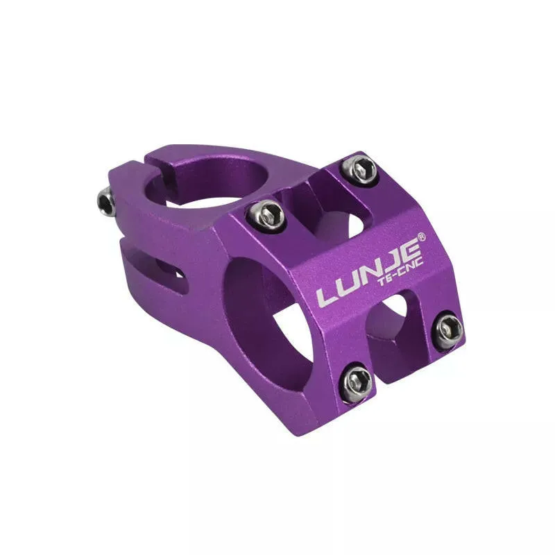 LUNJE MTB Stem 31.8x45mm High-strength Short Handlebar Stem Aluminum Alloy Bicycle Bridge Racing Downhill Bike / Road Bike Stem