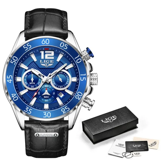 Luxury Sport Chronograph Wristwatch Casual Business Waterproof Quartz Clock
