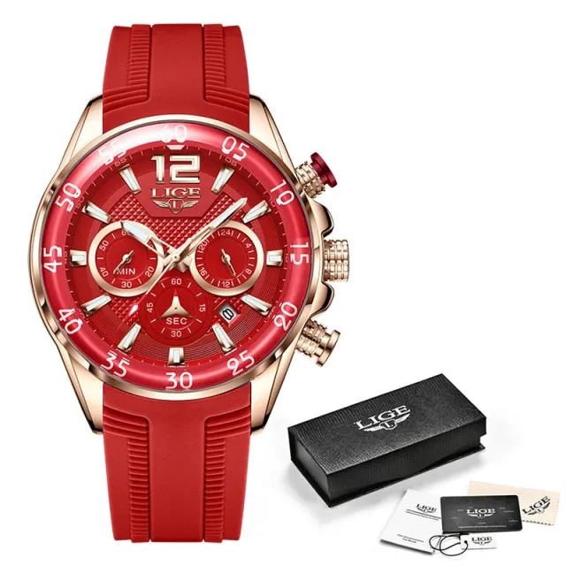 Luxury Sport Chronograph Wristwatch Casual Business Waterproof Quartz Clock