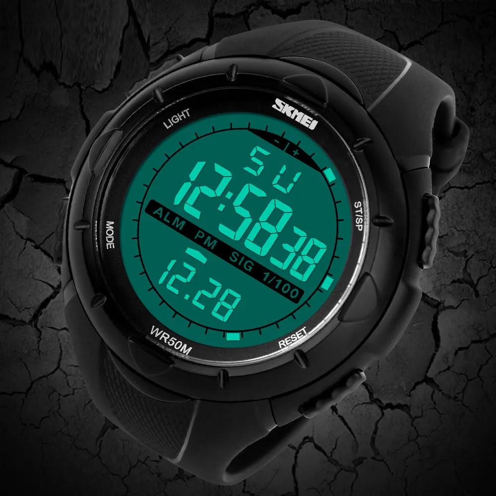 Men Military Army Watches Alarm Clock Shock Resistant Waterproof Digital Watch
