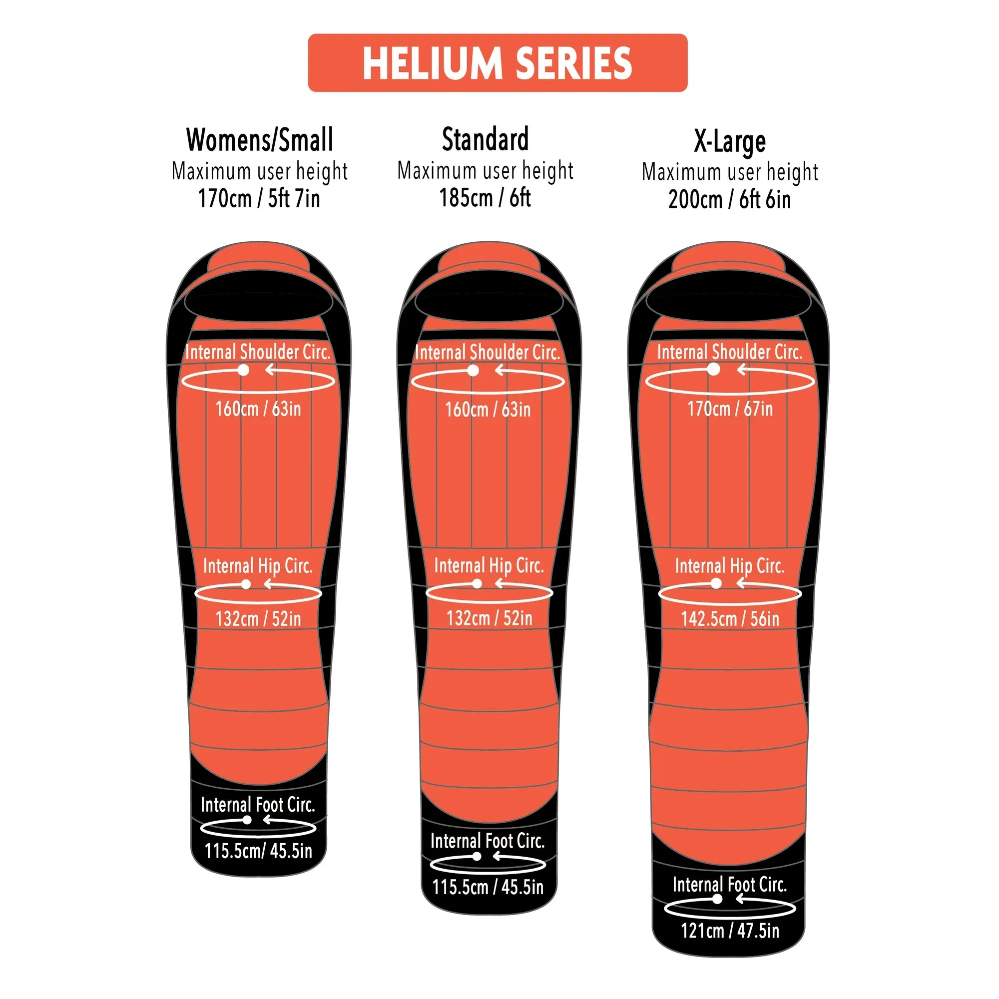 Mont Helium 450 Down Sleeping Bag - Vertical Baffles