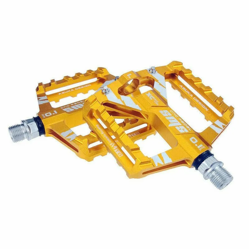 Mountain Road Bike Aluminum Alloy MTB Pedals Flat Platform Bicycle Pedal 1Pair