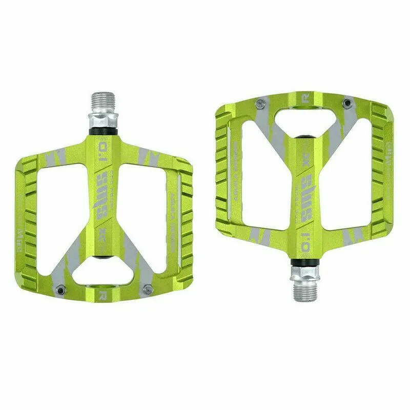 Mountain Road Bike Aluminum Alloy MTB Pedals Flat Platform Bicycle Pedal 1Pair