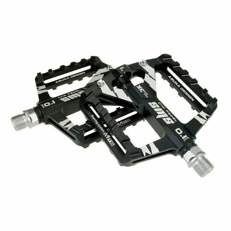 Mountain Road Bike Aluminum Alloy MTB Pedals Flat Platform Bicycle Pedal 1Pair