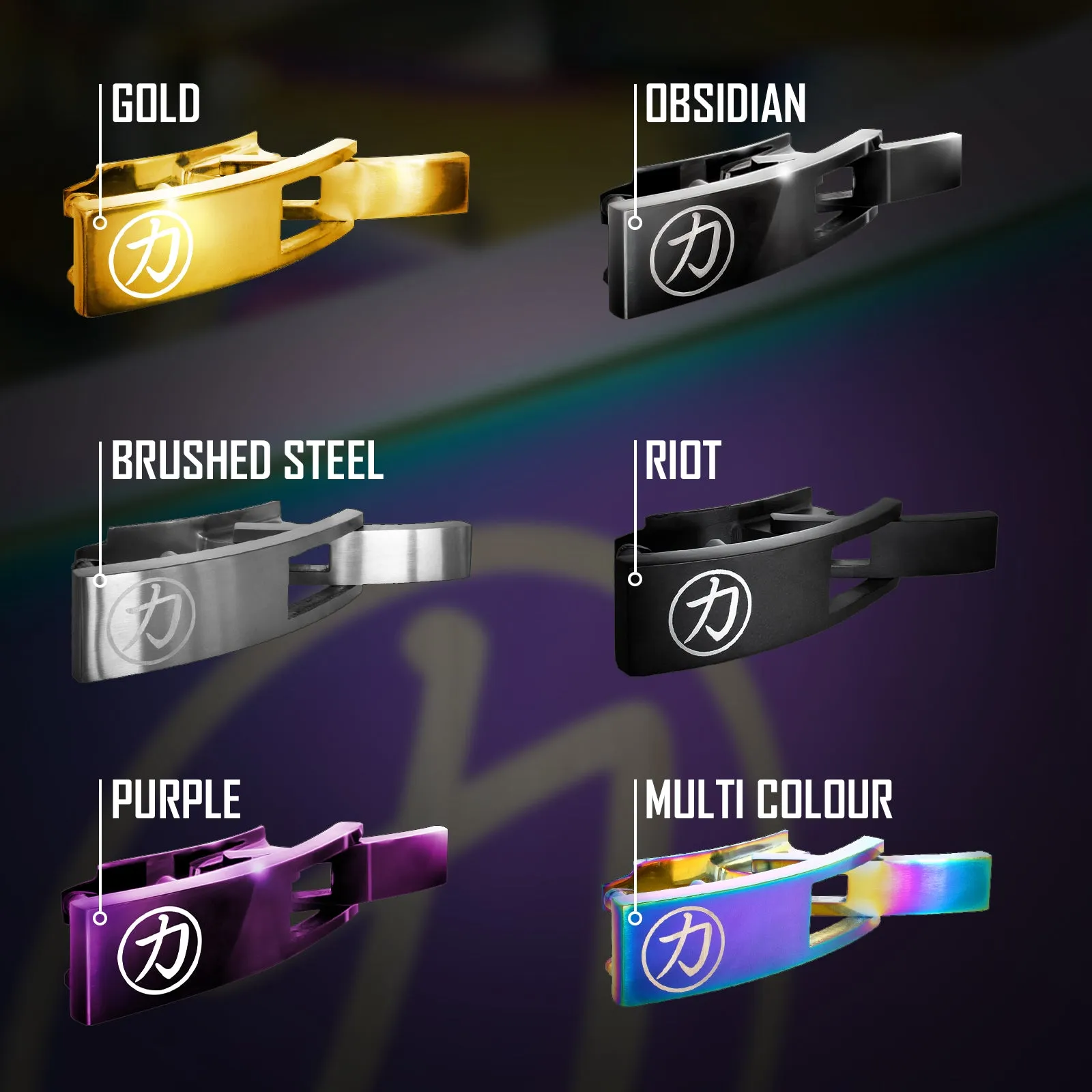 Multi-Coloured Steel Lever Buckle - Lifetime Warranty