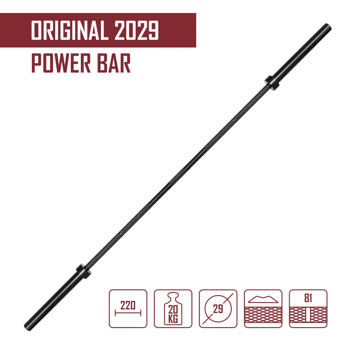 Original 2029 Power Bar, All Black E-Coating