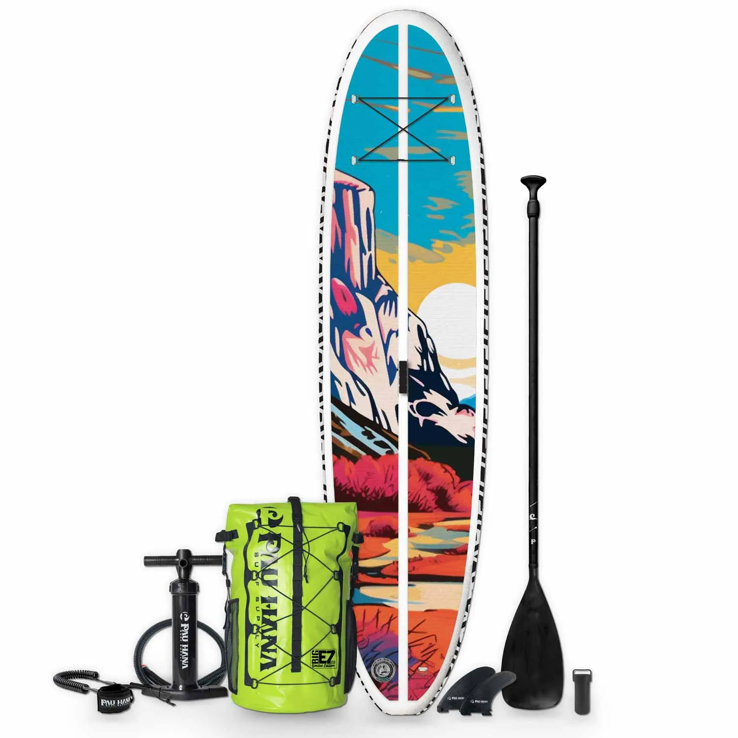 Pau Hana 11'0 Big EZ Stowaway Inflatable Stand-Up Paddle Board (SUP) - The Captain
