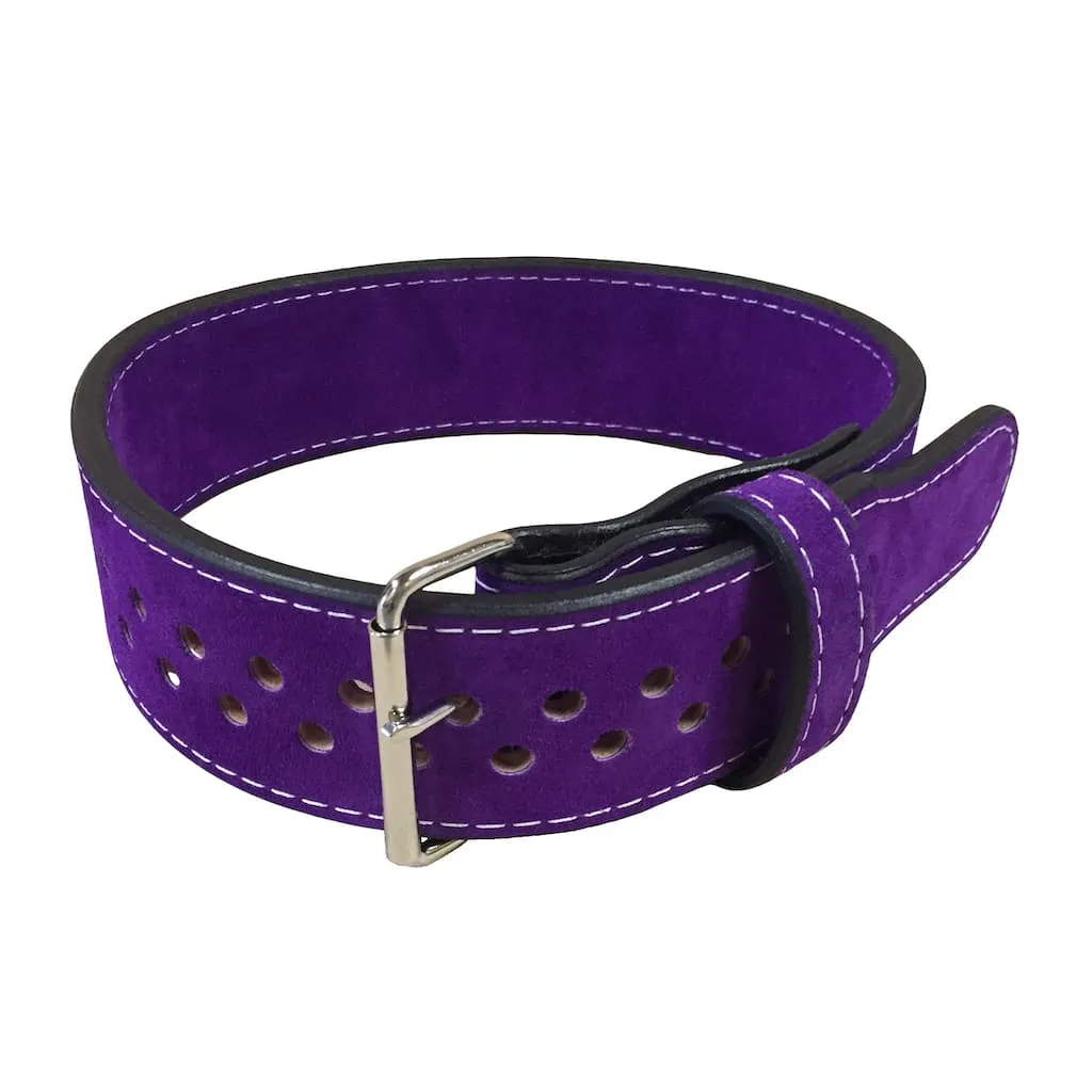 Pioneer Cut Powerlifting Belt – 10mm thick – 3" wide (Single Colour Suede)