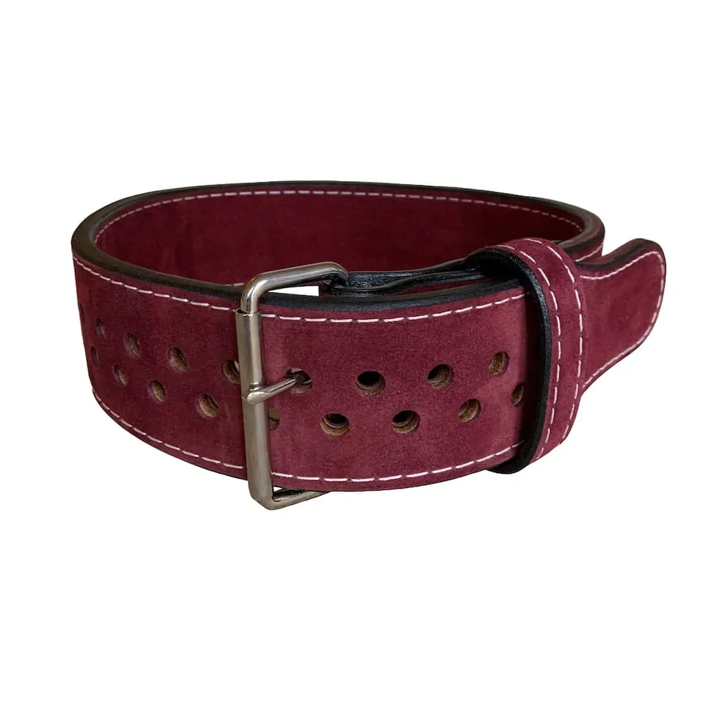 Pioneer Cut Powerlifting Belt – 10mm thick – 3" wide (Single Colour Suede)