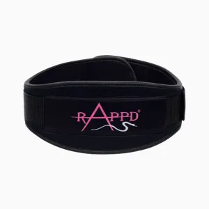 Rappd - 4 Inch Pink Neoprene Weightlifting Belt