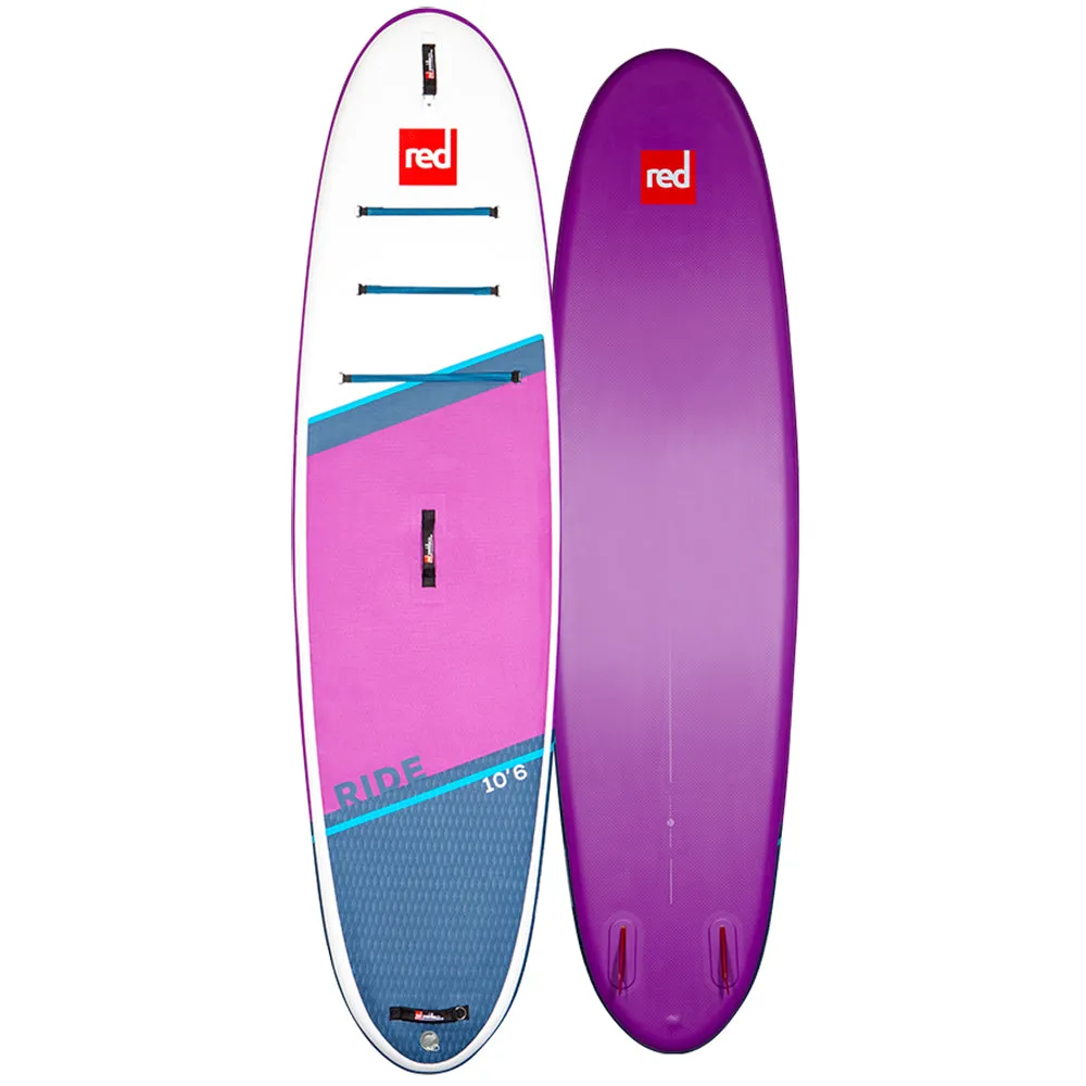 Red Ride MSL 10'6 Purple Inflatable Paddle Board Carbon Nylon Package.