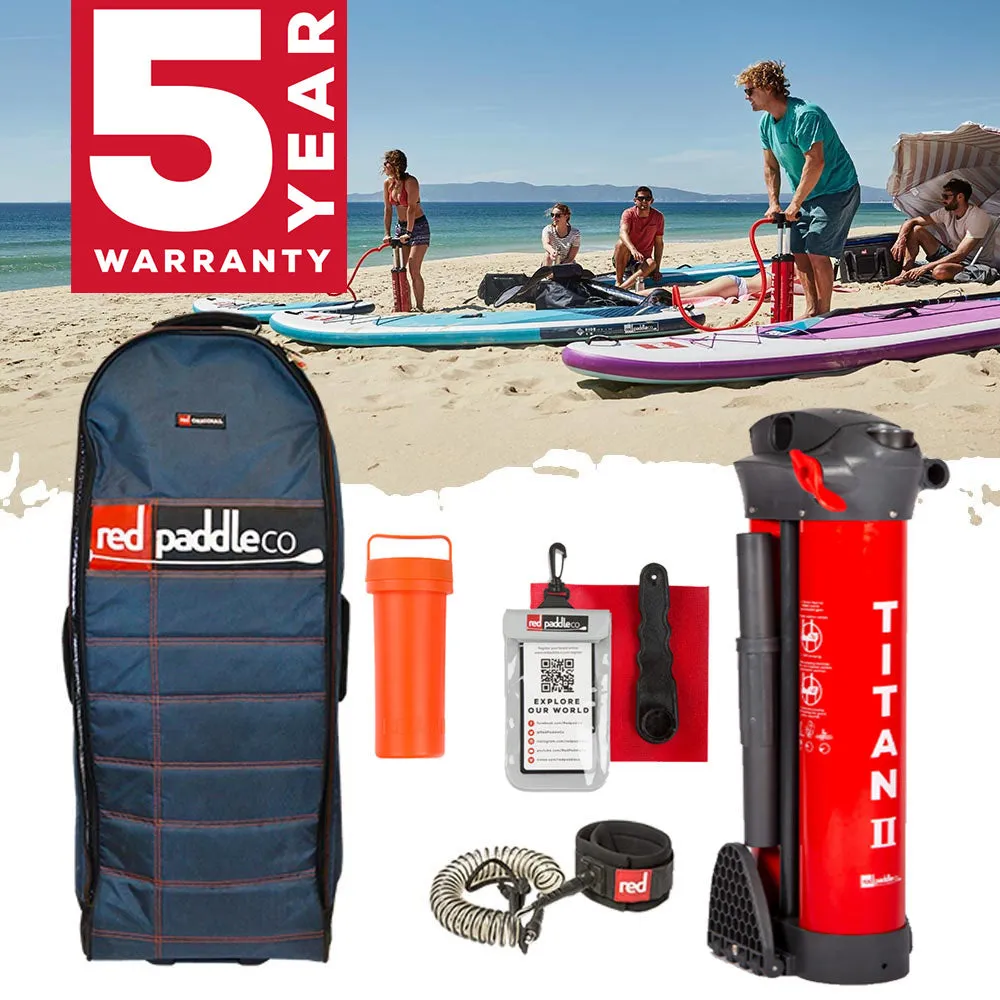 Red Ride MSL 10'6 Purple Inflatable Paddle Board Carbon Nylon Package.