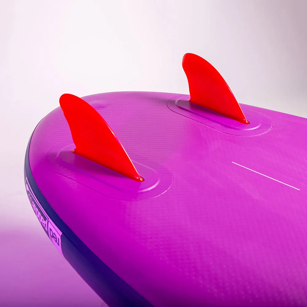 Red Ride MSL 10'6 Purple Inflatable Paddle Board Carbon Nylon Package.