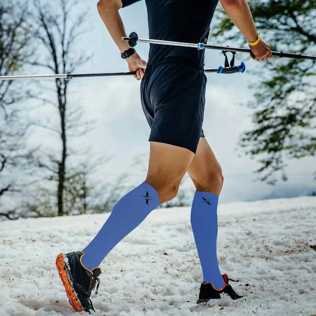 RUN  RED/NEON/BLUE - ATHELTIC GRADE COMPRESSION SOCKS (3-PAIRS)