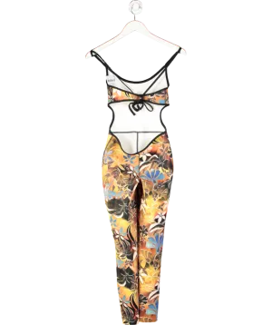 Seea Brown Nazare Bodysuit In Tigerlily Print UK M