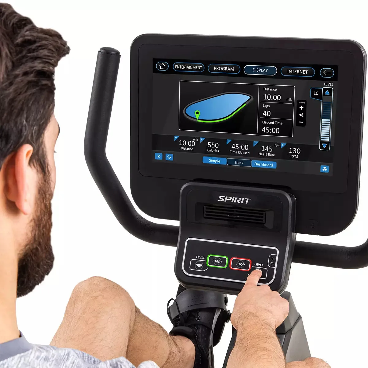 Spirit Fitness CR800ENT Recumbent Bike