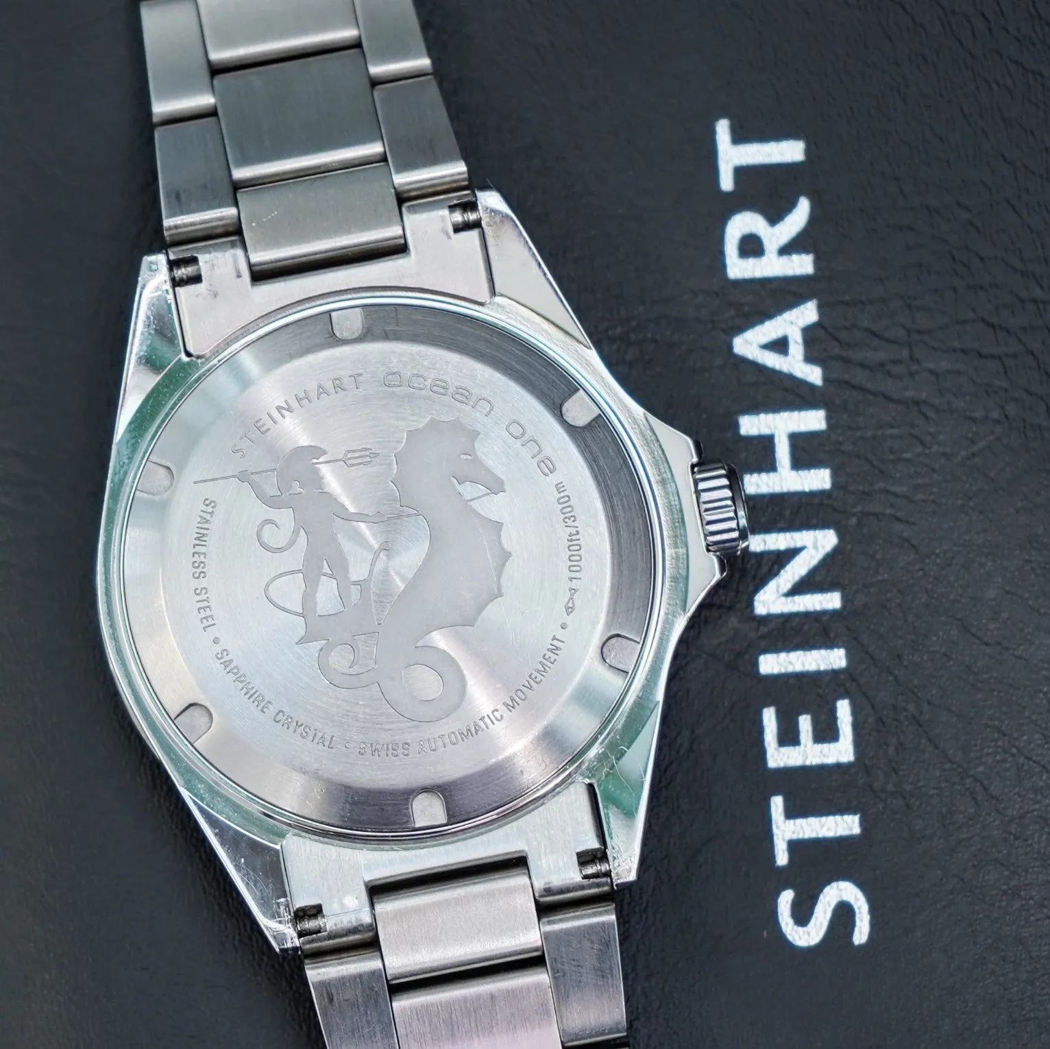 STEINHART Ocean One Vintage GMT Diver Watch Automatic Wristwatch SW330-2 - In Original Double BOX!