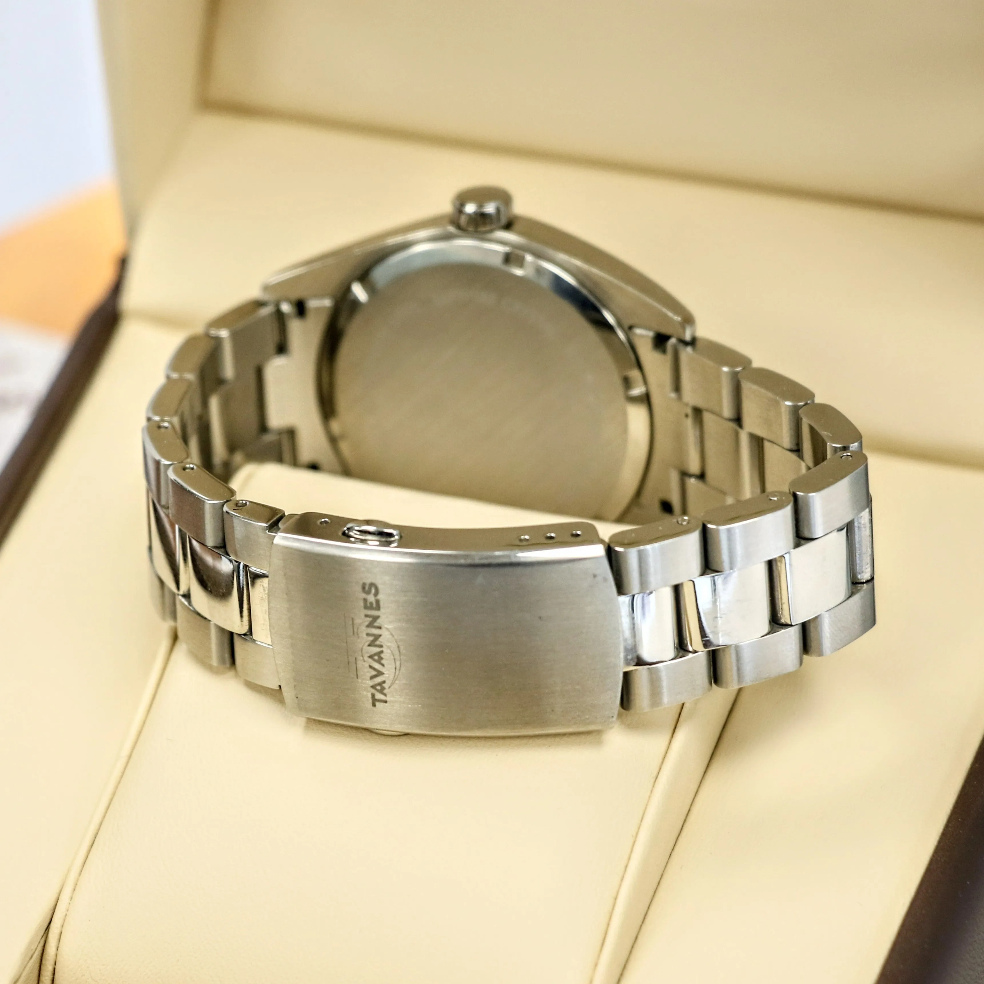 Tavannes Professional 200m/660ft Date Indicator - Q09.110/STS01 - Full Kit: Double Box, Papers, Extra Links