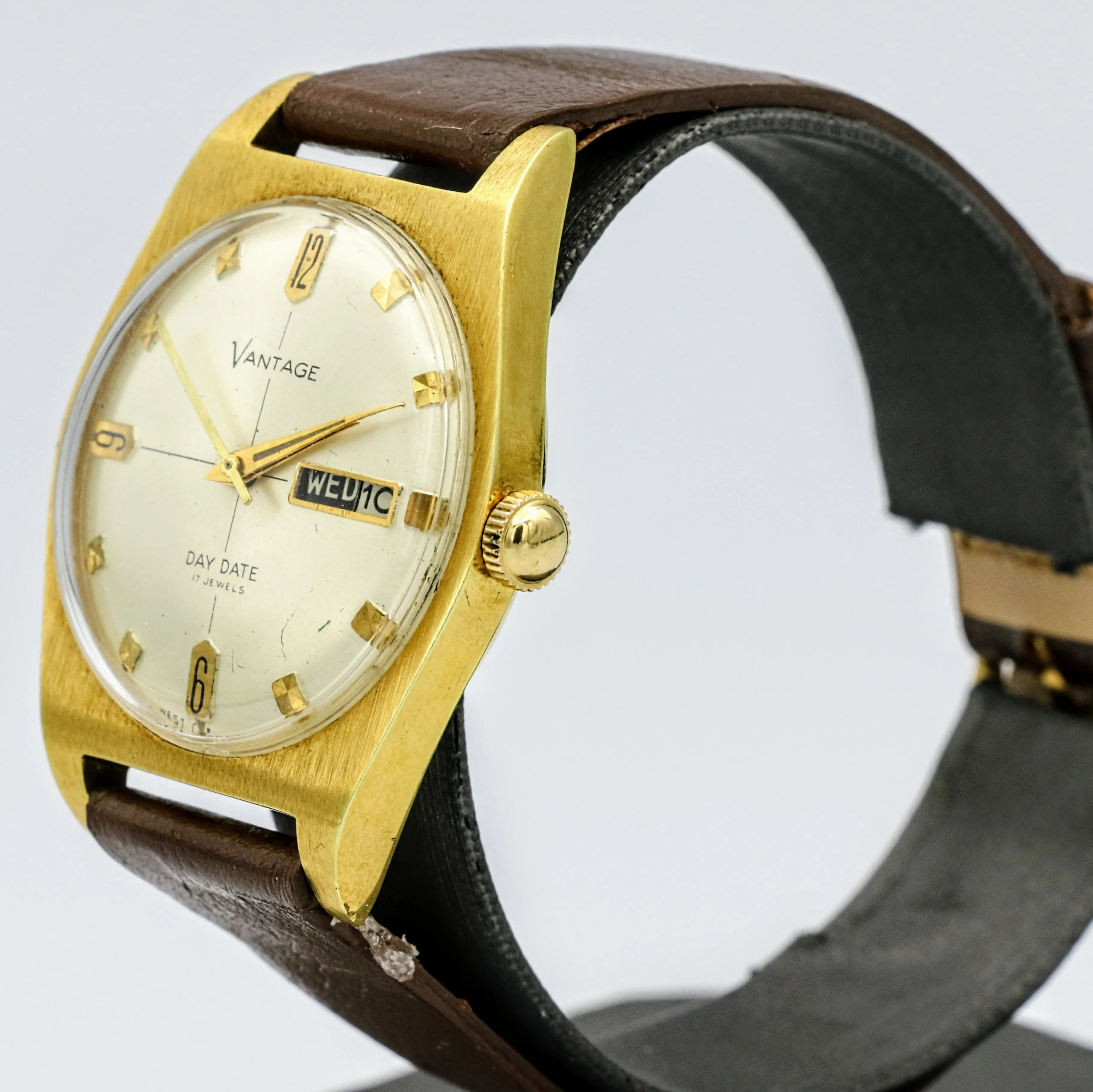 Vintage Vantage Wristwatch West Germany 17 Jewels Mechanical Watch