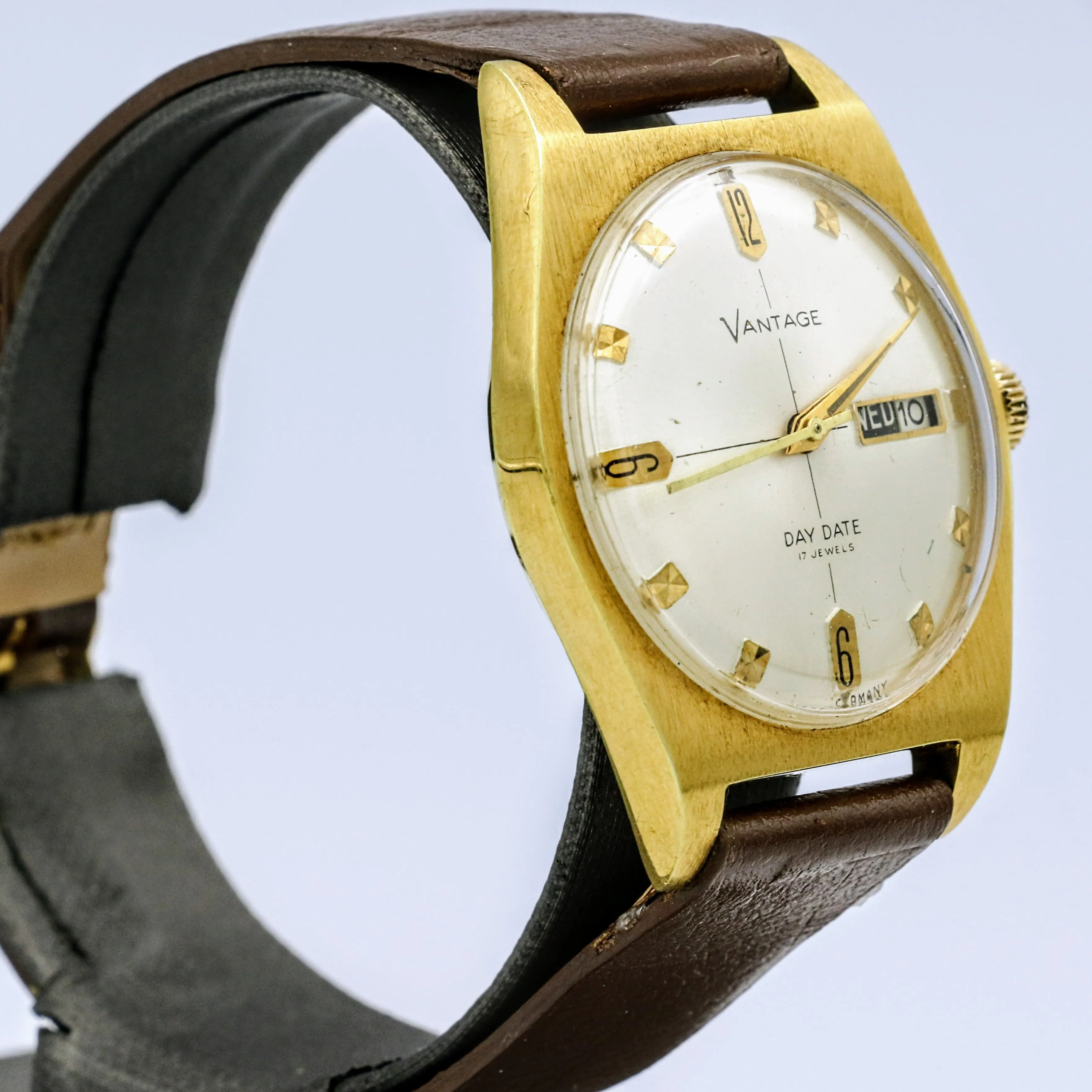 Vintage Vantage Wristwatch West Germany 17 Jewels Mechanical Watch