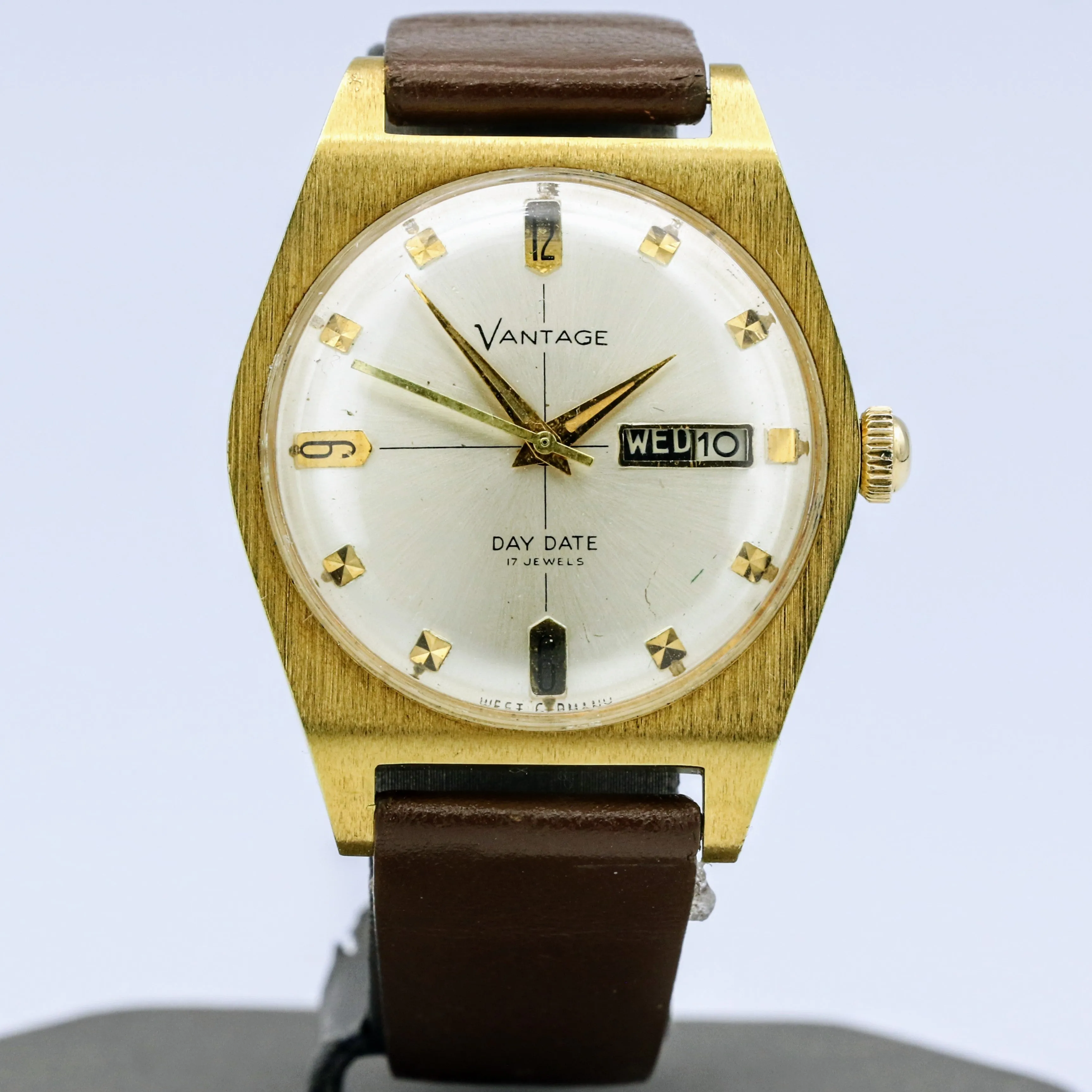 Vintage Vantage Wristwatch West Germany 17 Jewels Mechanical Watch