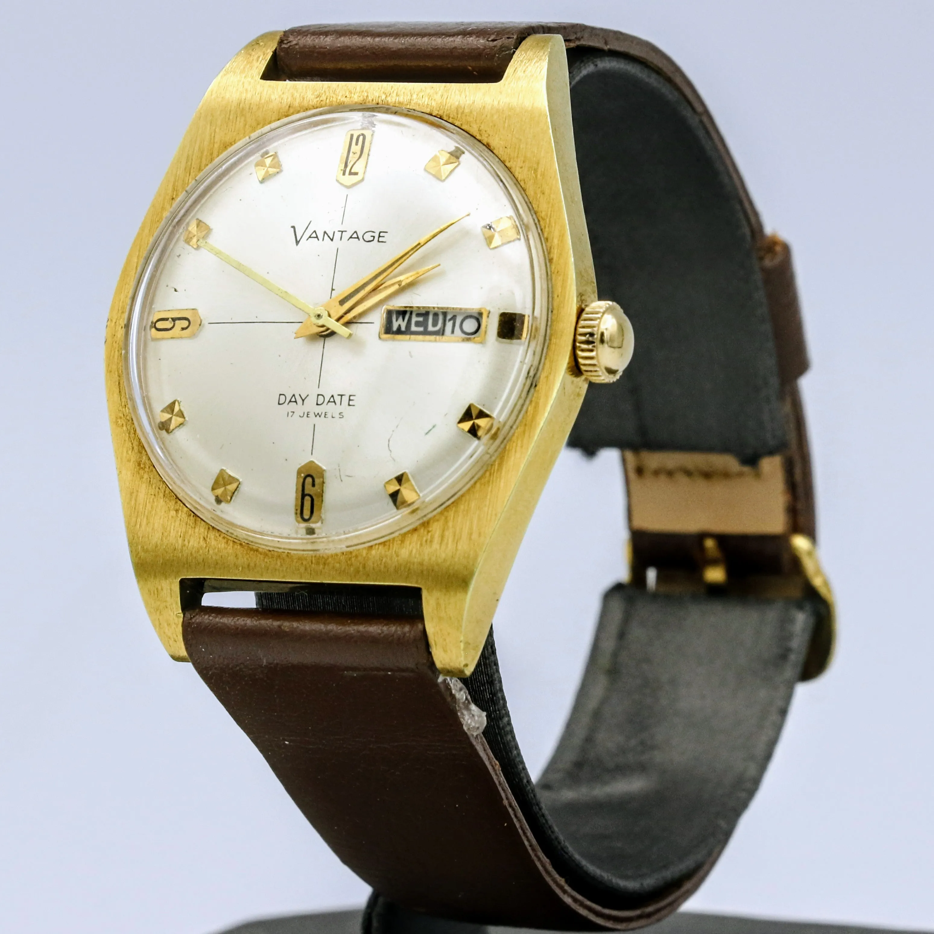 Vintage Vantage Wristwatch West Germany 17 Jewels Mechanical Watch