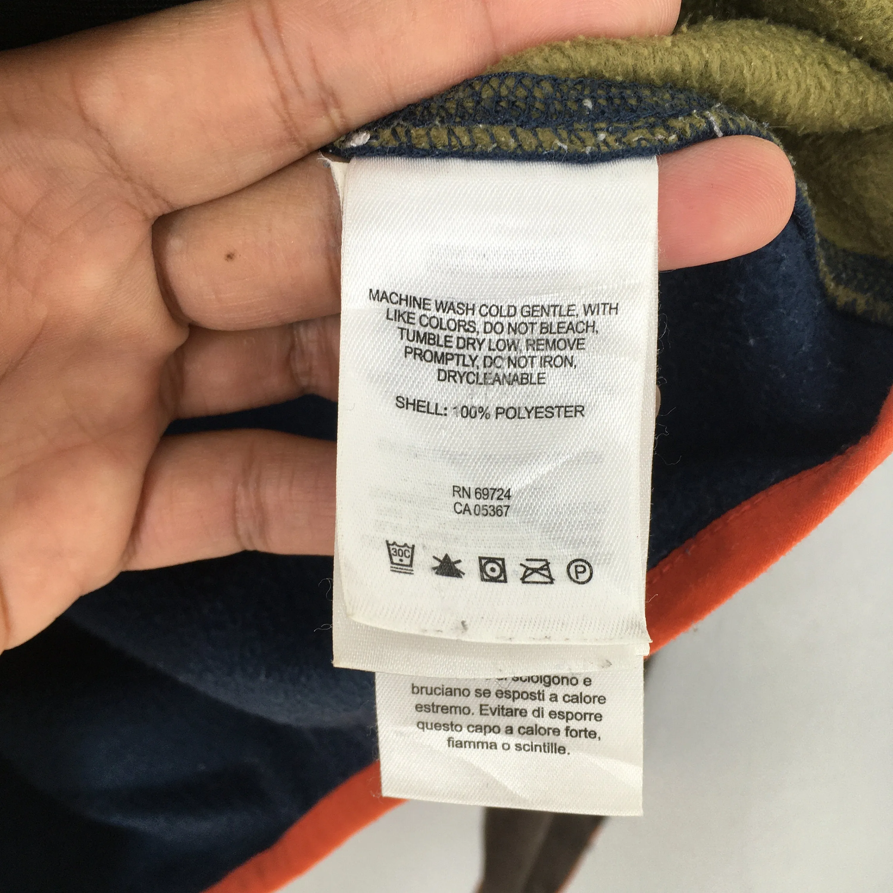 Y2K Columbia Multicolor Fleece Hoodies Small