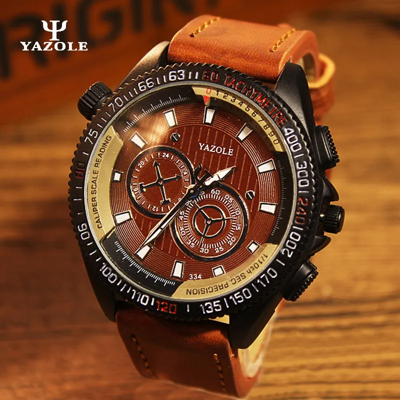 YAZOLE Men Watches Luxury Casual 2017 Men's Watch Analog Military Army Sports Watch Quartz Male whatch men Relogio Masculino C