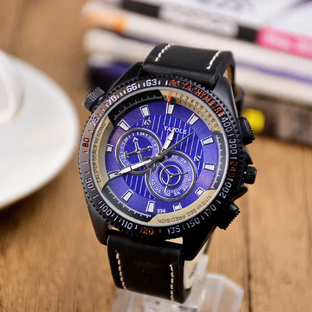YAZOLE Men Watches Luxury Casual 2017 Men's Watch Analog Military Army Sports Watch Quartz Male whatch men Relogio Masculino C